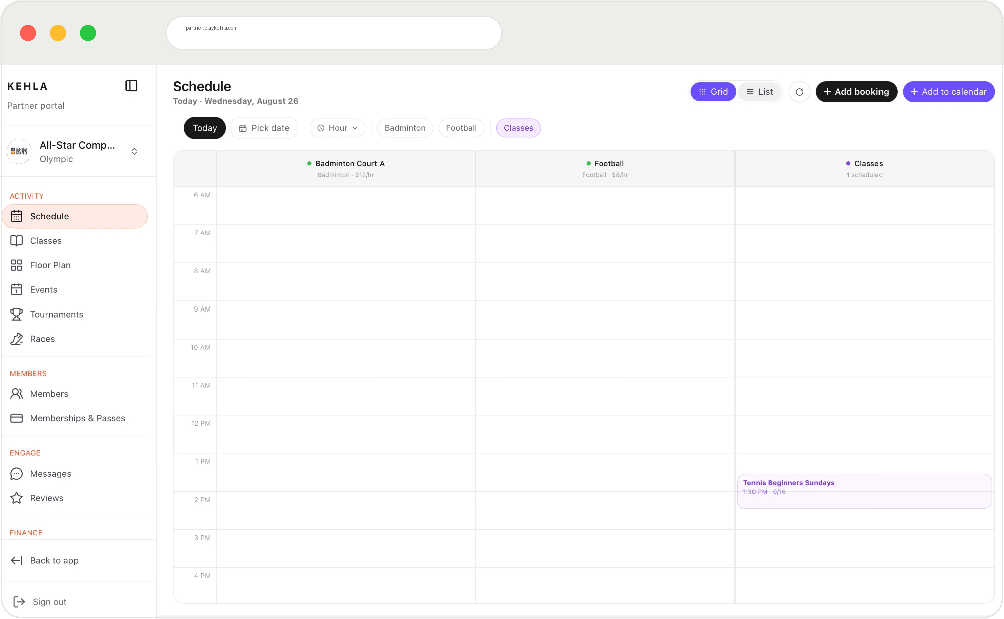 Partner Pro dashboard